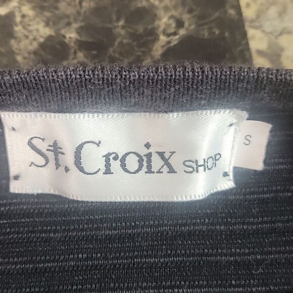 Made in the USA.  St. Croix Mens Knit Sweater, Size S - Picture 4 of 6